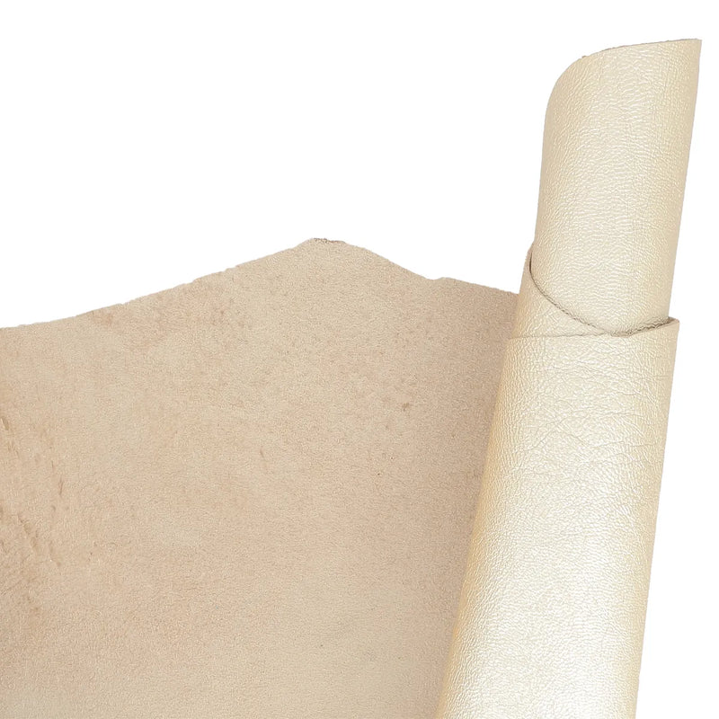 Peau de cuir d'agneau fantaisie or clair