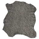 Peau de cuir de chèvre velours imprimé léopard gris