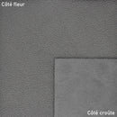 Cuir de vachette grainé métallisé - Gris anthracite T60 - Deco cuir