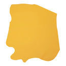 Peau entière de cuir de vachette lisse couleur jaune soleil. Cuir lisse idéal pour la fabrication de maroquinerie, sac, pochette, cartable et autres articles nécessitant de la tenue.