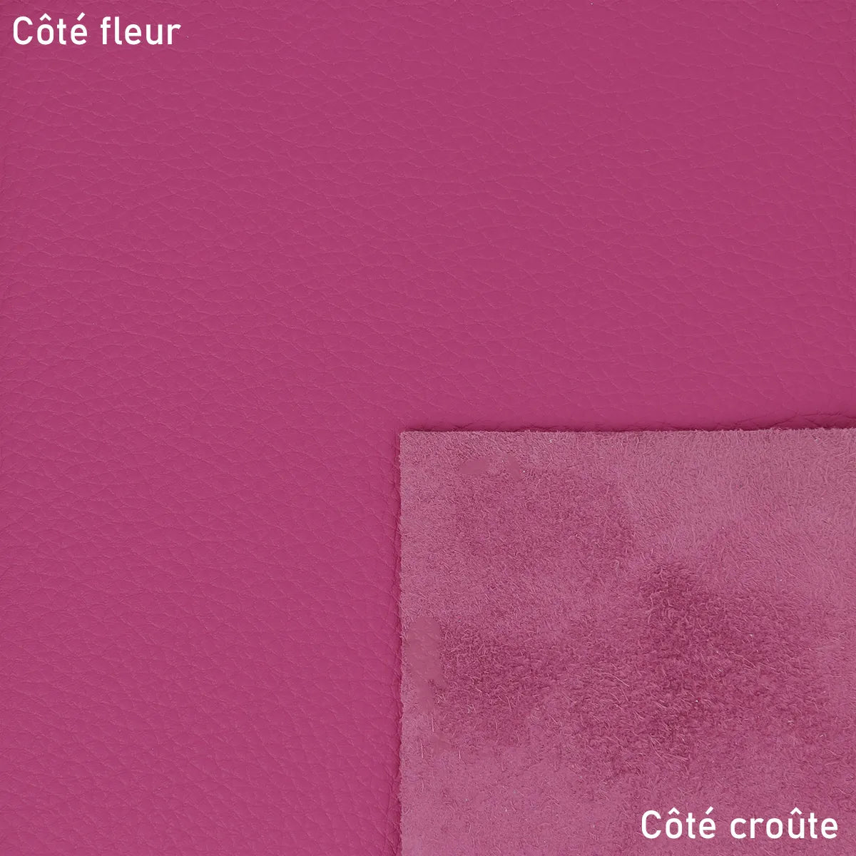 Cuir grainé - Violet rose T73 - Deco cuir