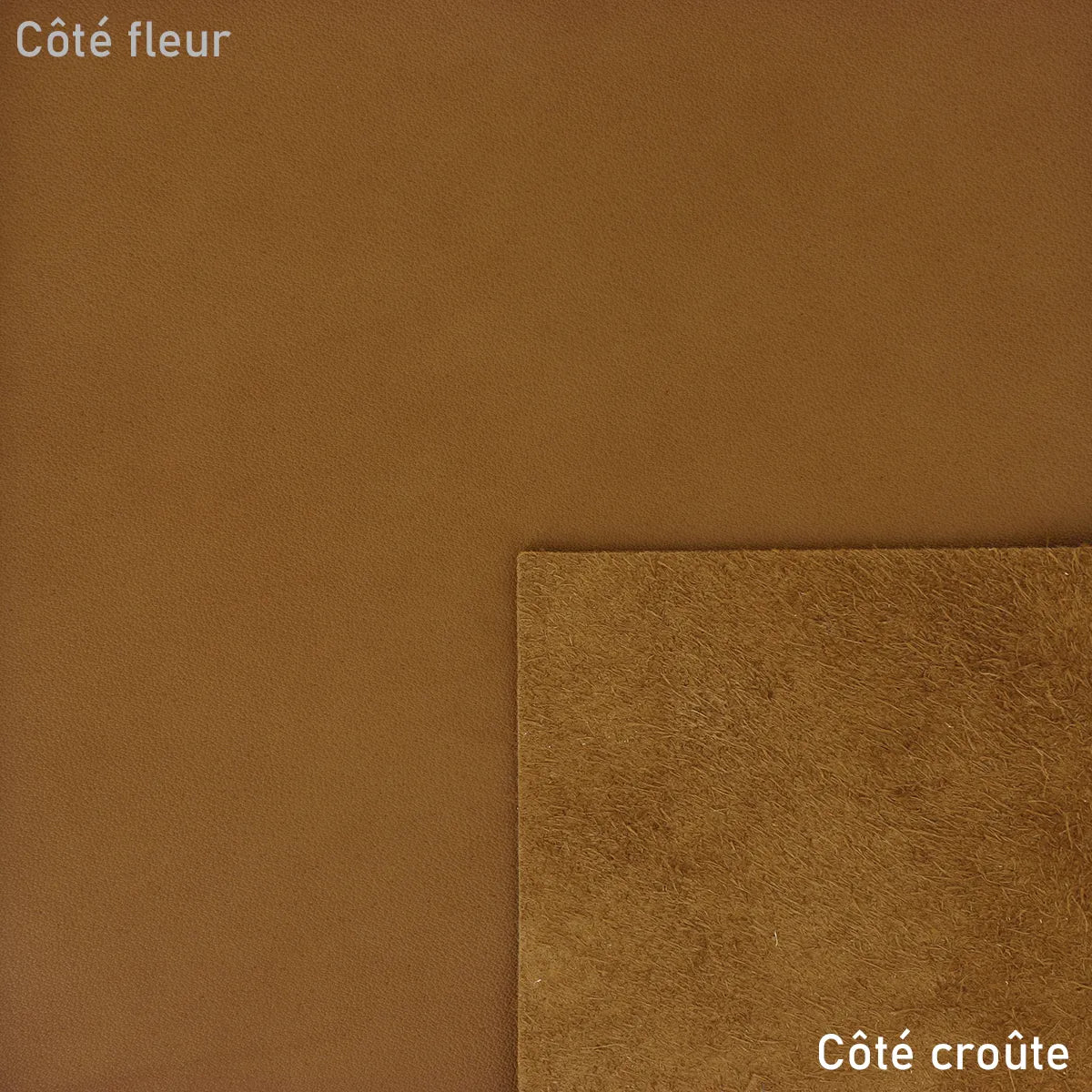 Cuir de vachette toucher bougie - Marron T83 - Deco cuir