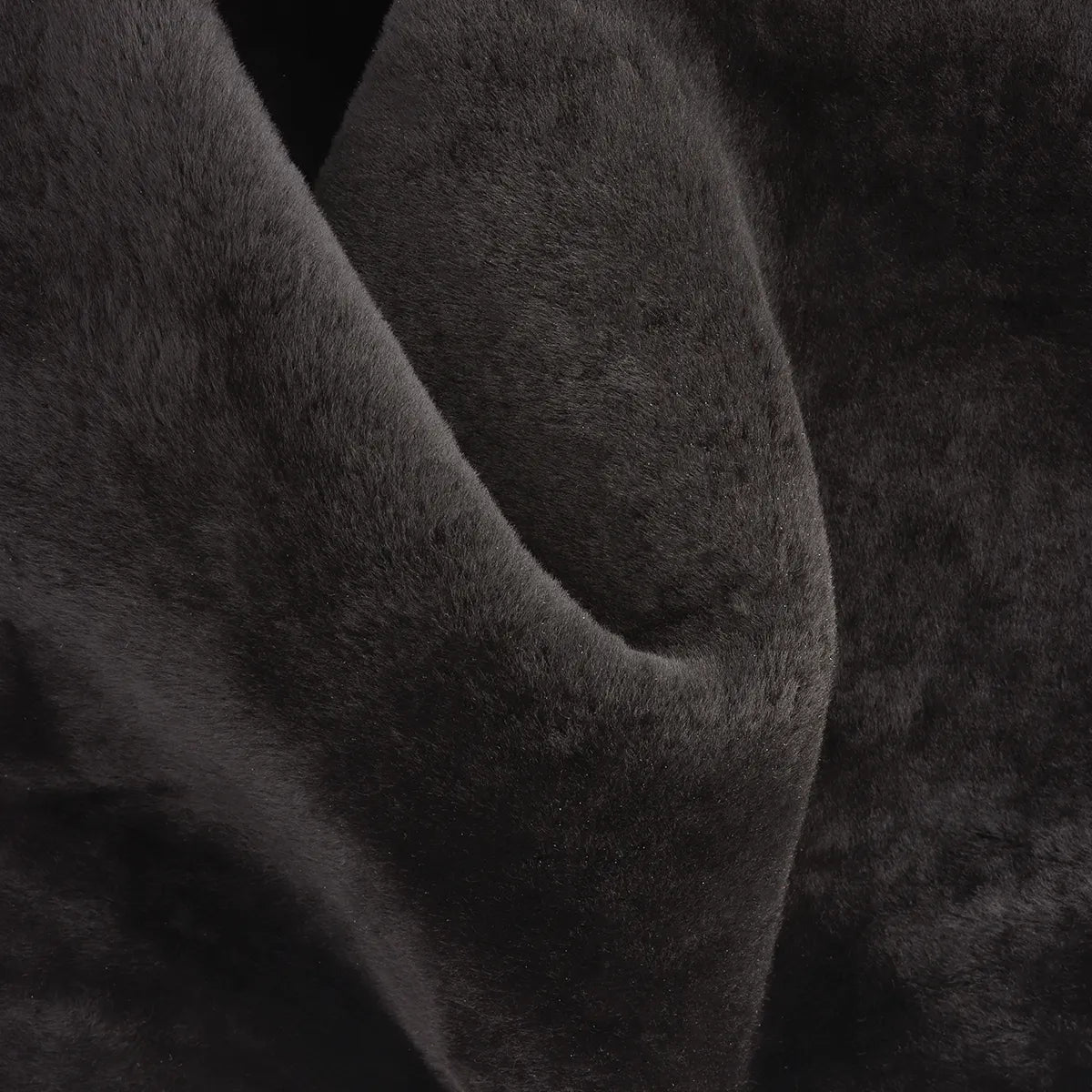 Cuir de mouton lainé lisse - Marron foncé T85 - Deco cuir