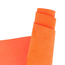 Peau de cuir de veau velours orange, dos ciré pour des créations de maroquinerie (sac, pochette…), chaussure, bourse…