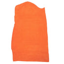Peau entière en croûte de cuir velours orange vif