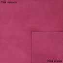 Croûte de cuir de veau velours - Rose fuchsia T89 - Deco cuir