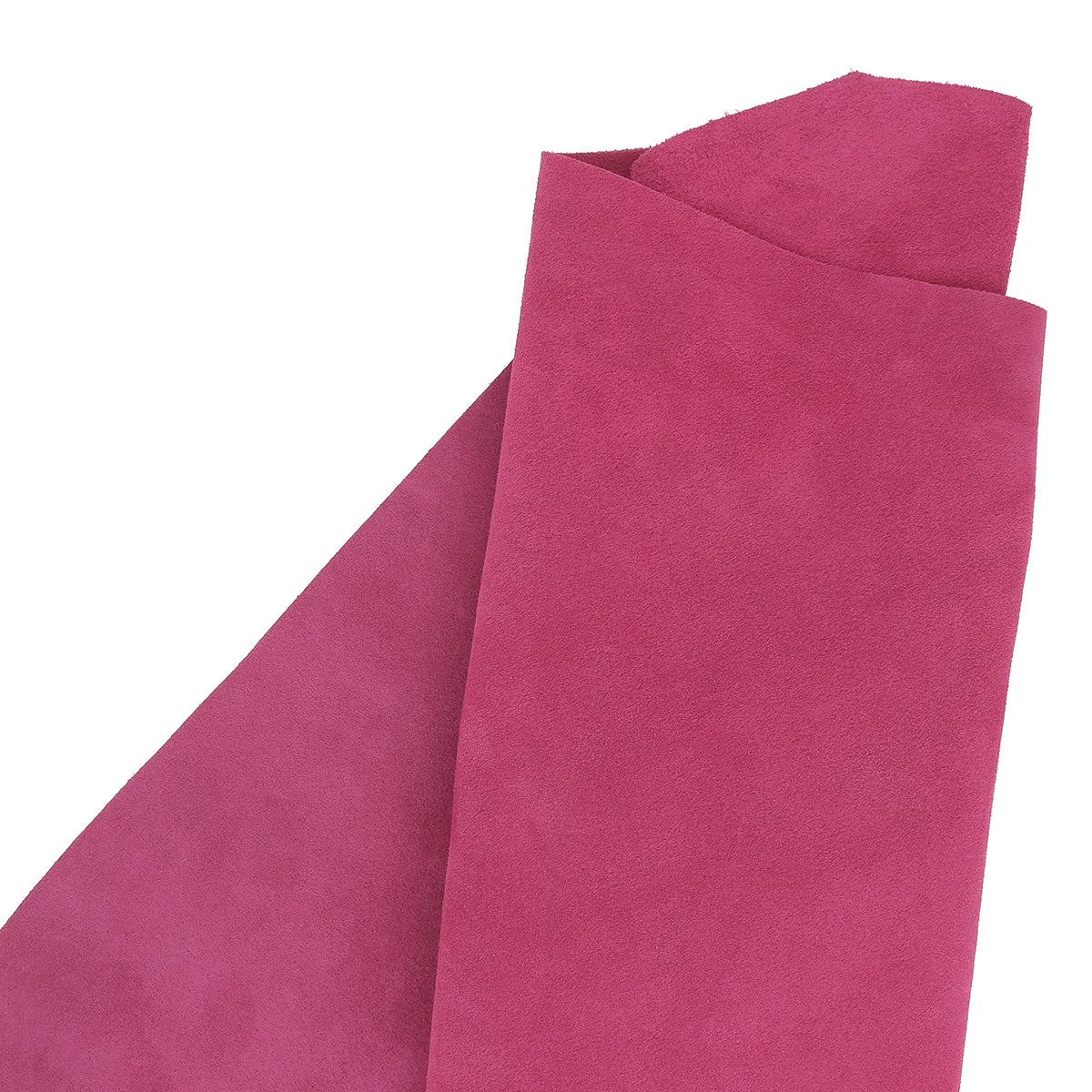 Peau en croûte de cuir velours - Rose fuchsia T89 - Deco cuir