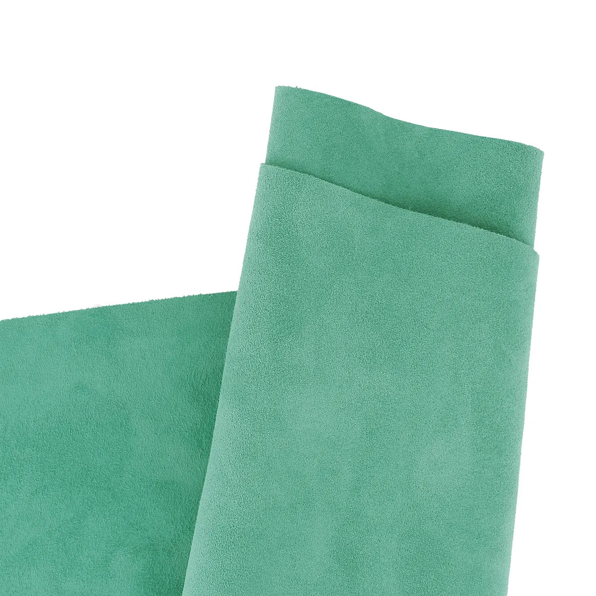 Peau en croûte de cuir velours - Vert turquoise T90 - Deco cuir
