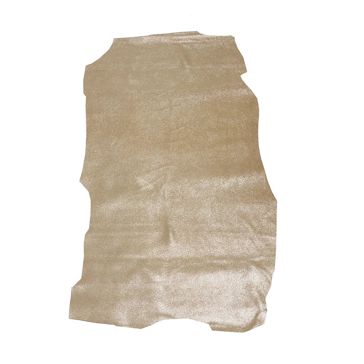 Peau entière en croûte de cuir velours - Beige pailleté T91 - Deco cuir