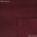 Croûte de cuir velours - Bordeaux T92 - Deco cuir