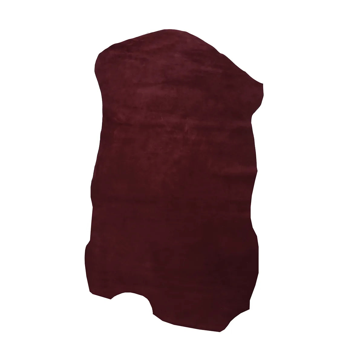 Peau entière en croûte de cuir velours - bordeaux T92 - Deco cuir