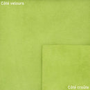Croûte de cuir veau velours - vert pomme T93 - Deco cuir