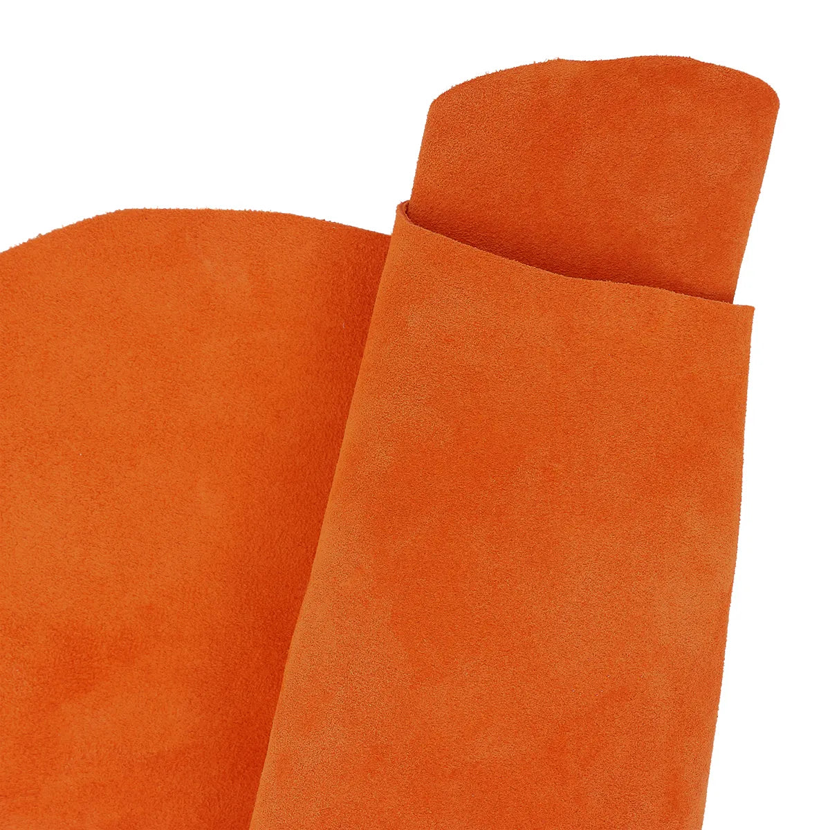 Peau en croûte de cuir velours - Orange T94 - Deco cuir