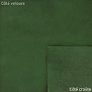 Croûte de cuir velours - Vert T98 - Deco cuir