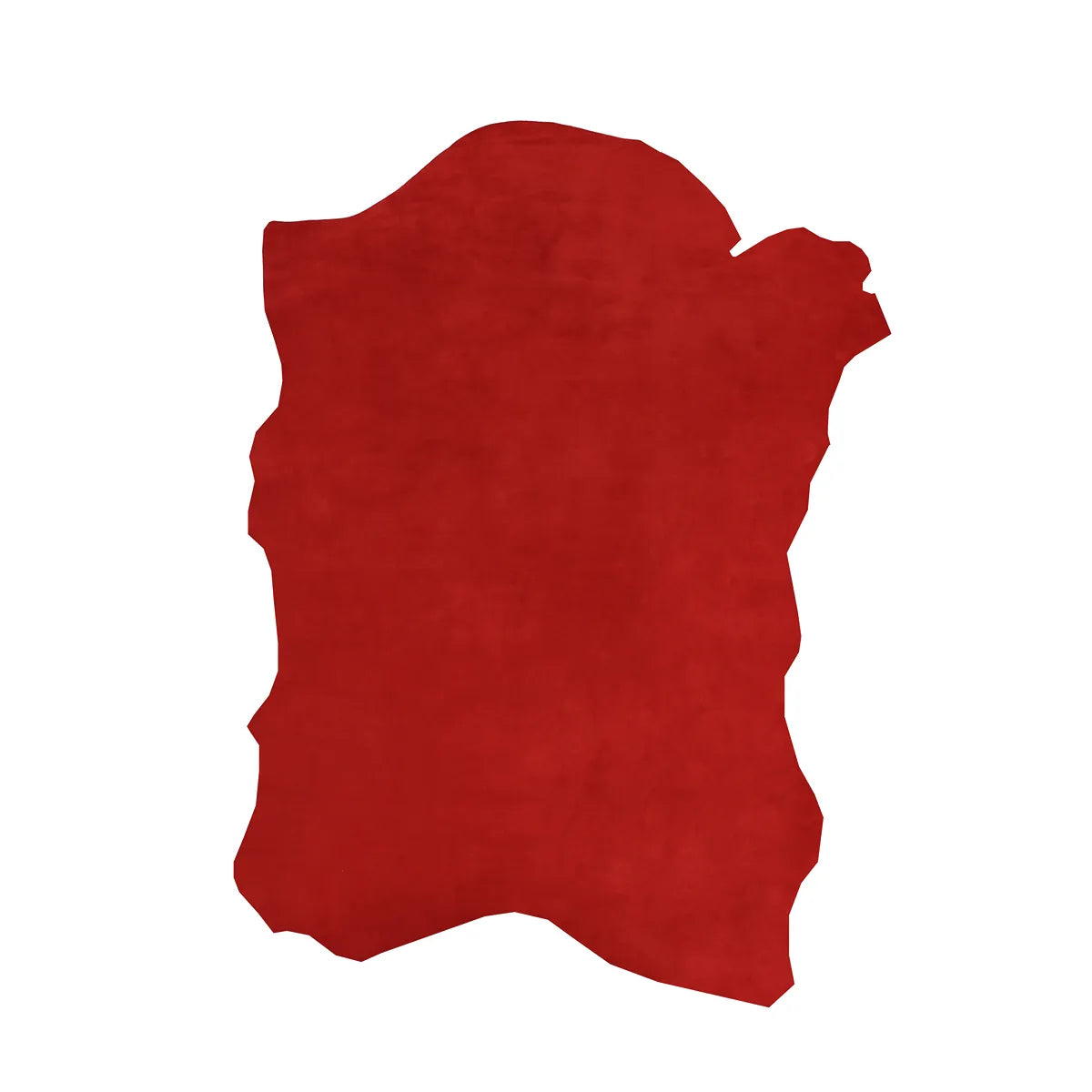 Peau entière de croûte de cuir de veau velours - rouge U04 - Deco cuir