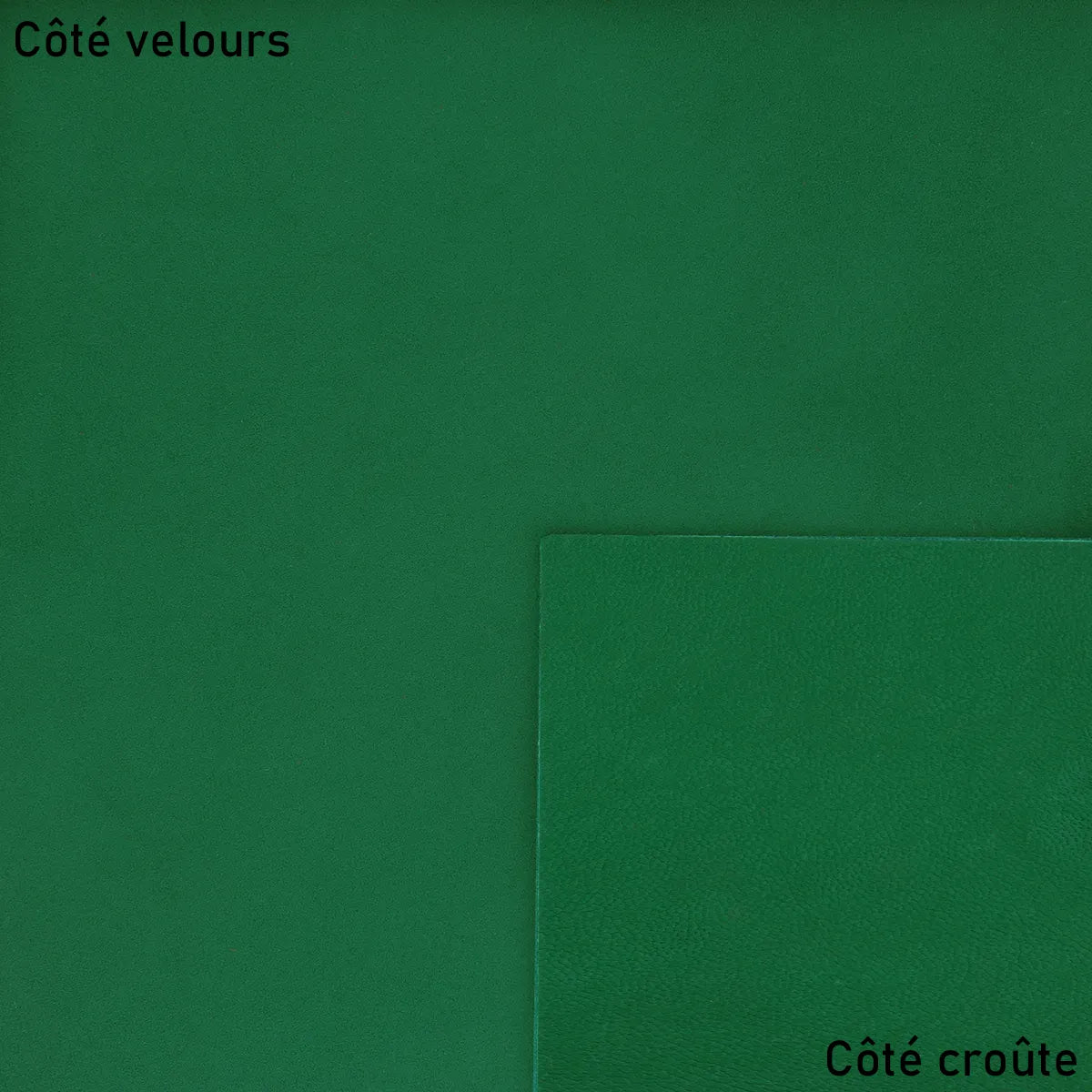 cuir peau de pêche vert