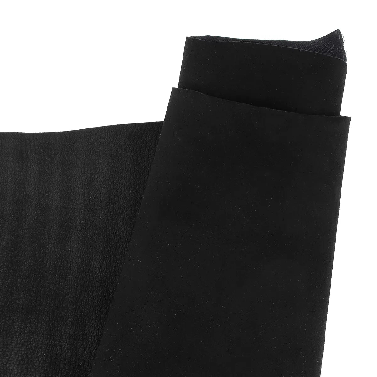 Peau en croûte de cuir velours noir U11 - Deco cuir
