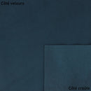 cuir peau de pêche bleu canard