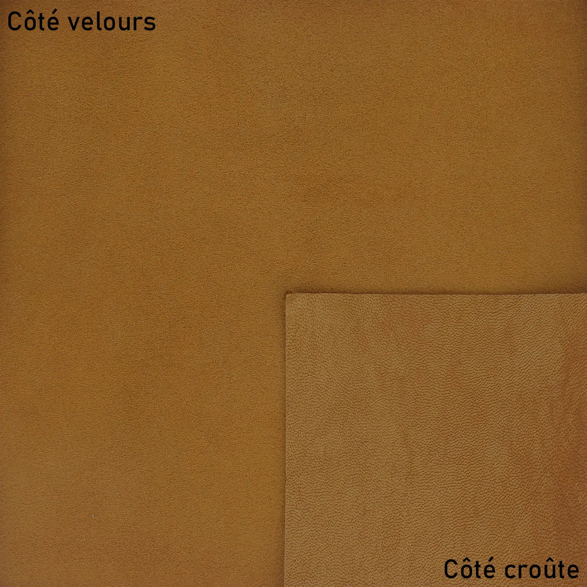 cuir peau de pêche marron miel