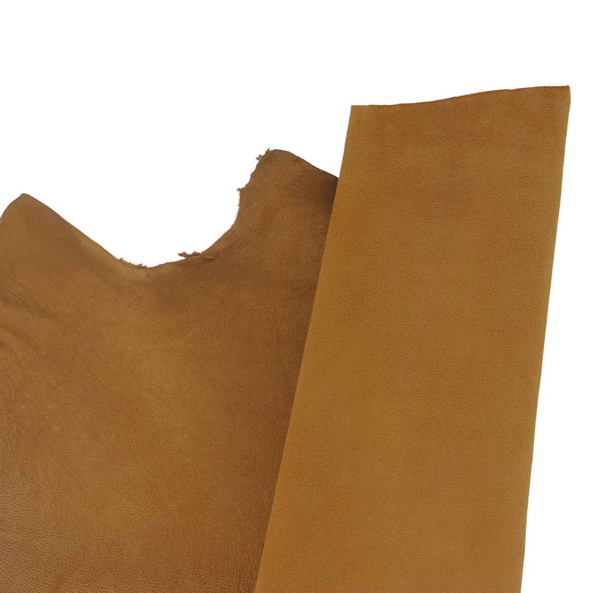 Cuir velours marron miel