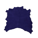 Peau entière de cuir velours bleu roi U15 - Deco cuir