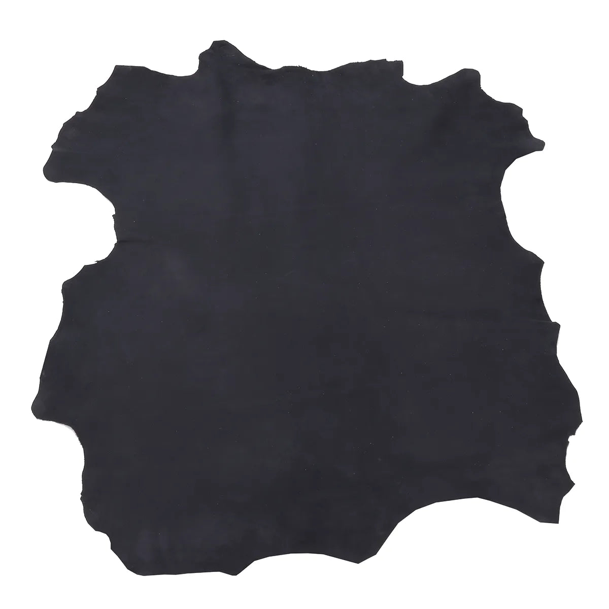 Peau entière en croûte de cuir velours bleu foncé