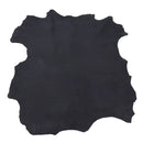 Peau entière en croûte de cuir velours bleu foncé