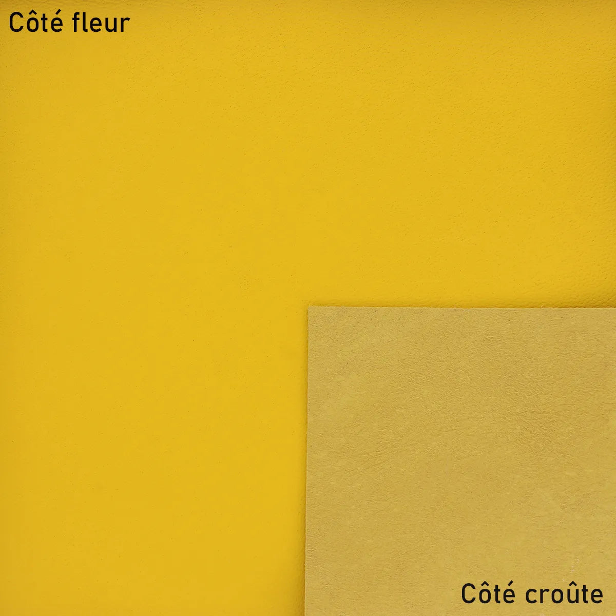 Cuir d'agneau nappa - Jaune U19 - Deco cuir