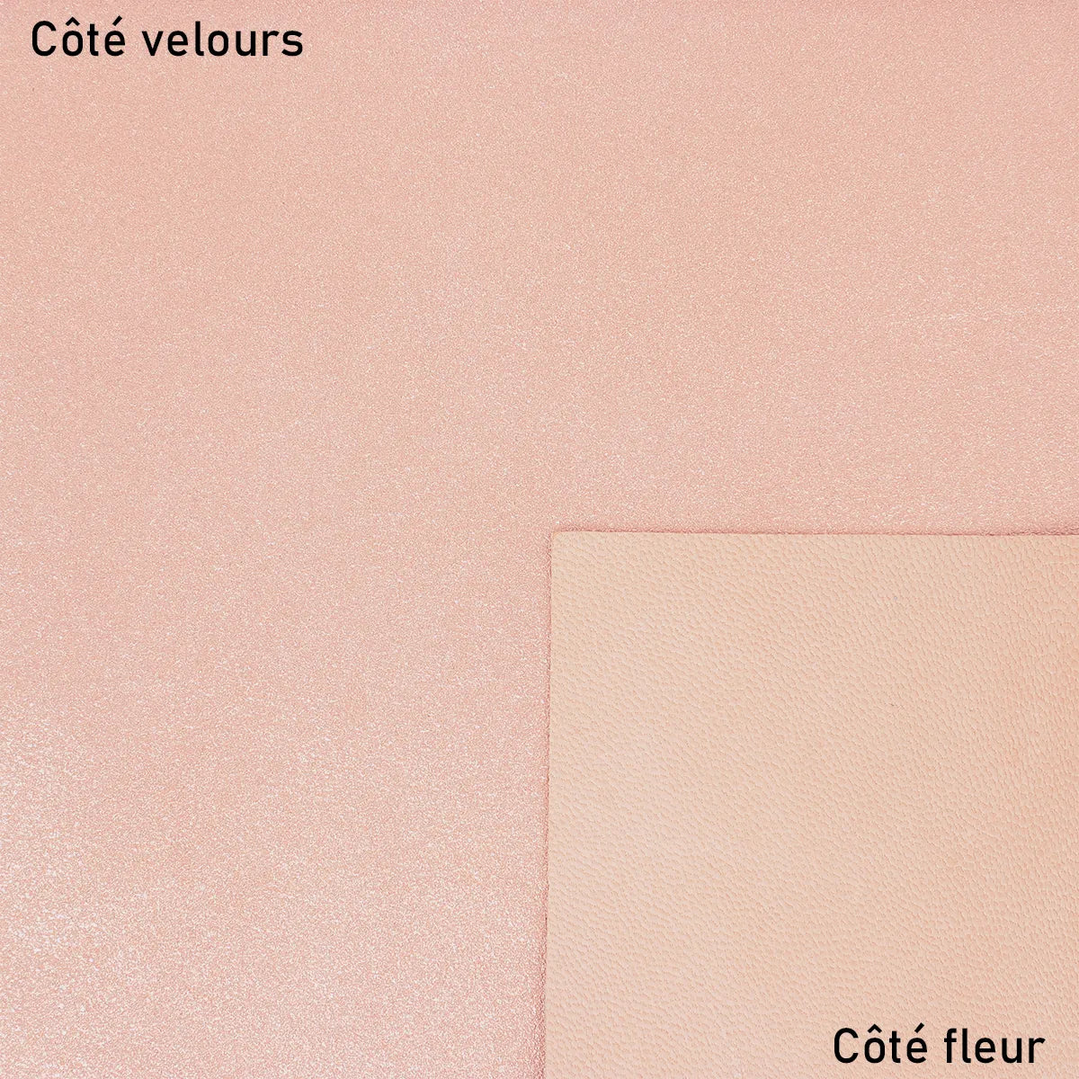 Cuir de chèvre velours métallisé rose cuivré. Cuir velours, fin idéal pour réaliser des bourses, pochettes, décorations et accessoires