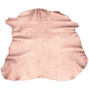 Peau entière en cuir de chèvre velours rose cuivré métallisé. Cuir fin idéal pour la fabrication de petit sac à main, pochette, bourse, coussin, décoration, accessoire...