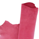 Cuir velours rose framboise