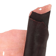 Peau de cuir à poils rouge foncé, cuir de 2ème choix idéal pour la fabrication de prototypes, tests techniques...