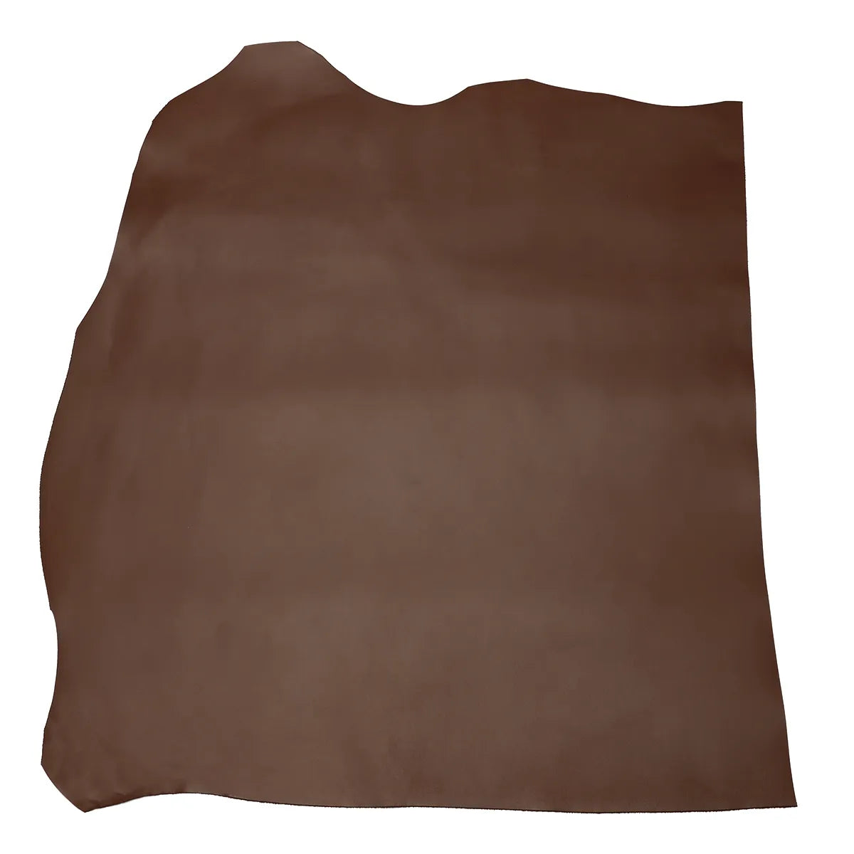 Peau de cuir de veau SATINATO marron châtaigne, cuir lisse et souple, authentique peau de haute qualité