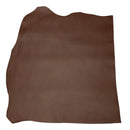 Peau de cuir de veau SATINATO marron châtaigne, cuir lisse et souple, authentique peau de haute qualité