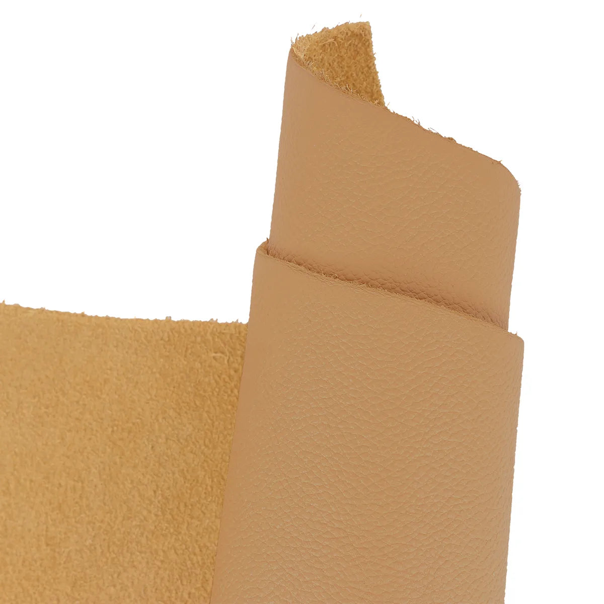 Peau de cuir de vachette OCÉAN Praline, peau souple et naturelle, pour création de maroquinerie ou accessoires.