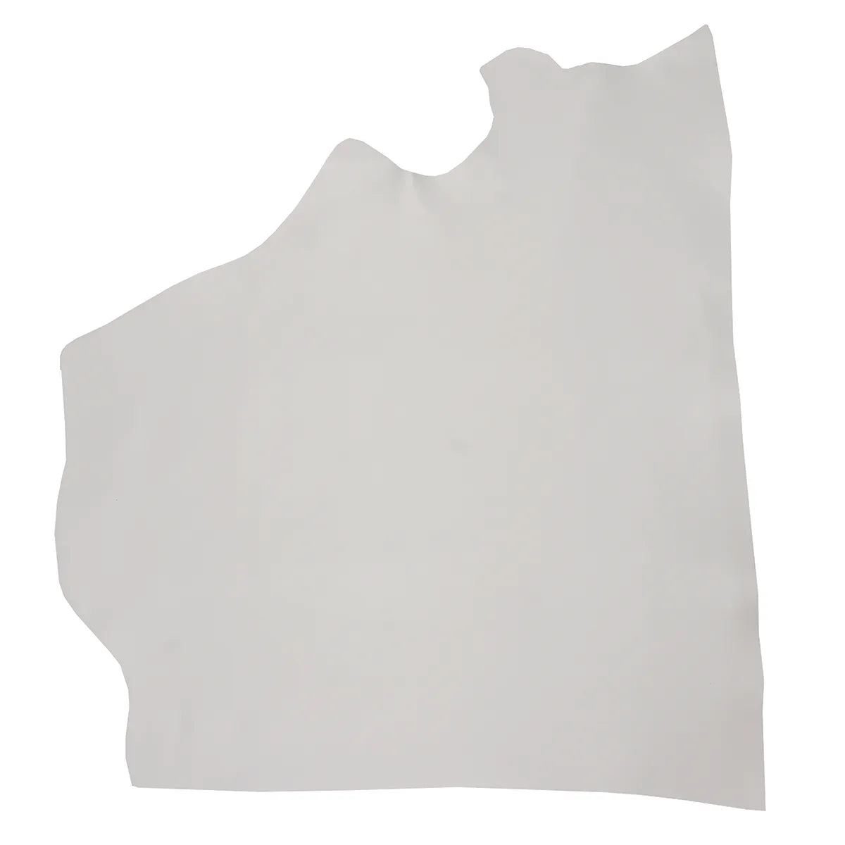 Peau de cuir de vachette VENUS gris clair, cuir lisse de haute qualité, vue de face, pour projets de maroquinerie ou décoration.