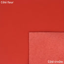Peau de cuir de vachette nappa lisse rouge, authentique, pour confection ou maroquinerie, de haute qualité et souple.