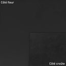 Peau de cuir de vachette lisse noire, qualité supérieure, pour projets de maroquinerie, sac, pochette...