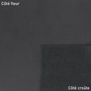 Cuir de vachette lisse noir gris. Cuir lisse parfait pour la fabrication de sac, pochette, étui, accessoire, décoration…