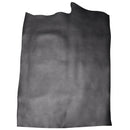 Peau entière de cuir de vachette lisse couleur noir canon de fusil. Cuir lisse gris foncé idéal pour la fabrication de sac à main, pochette, étui, cartable…