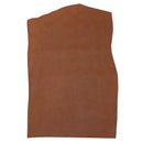 Peau entière de cuir de vachette grainée. Cuir grainé effet ballon de basket couleur marron brique.