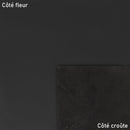 Cuir nappa noir. Cuir lisse, fin et souple qui s'adapte parfaitement pour la fabrication de portefeuille, porte-monnaie, maroquinerie, accessoire...