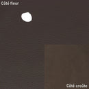 Cuir de cerf grainé marron, en deuxième choix et petit prix, idéal pour fabriquer des tests, prototypes, accessoires...