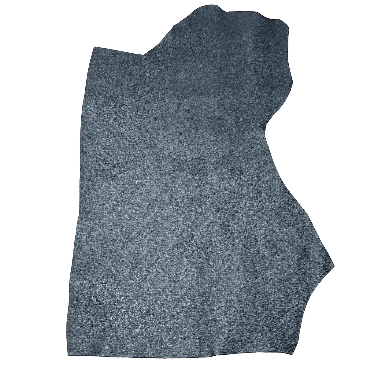Peau entière en cuir de vachette grainé couleur bleu minuit métallisé