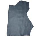 Peau entière en cuir de vachette grainé couleur bleu minuit métallisé