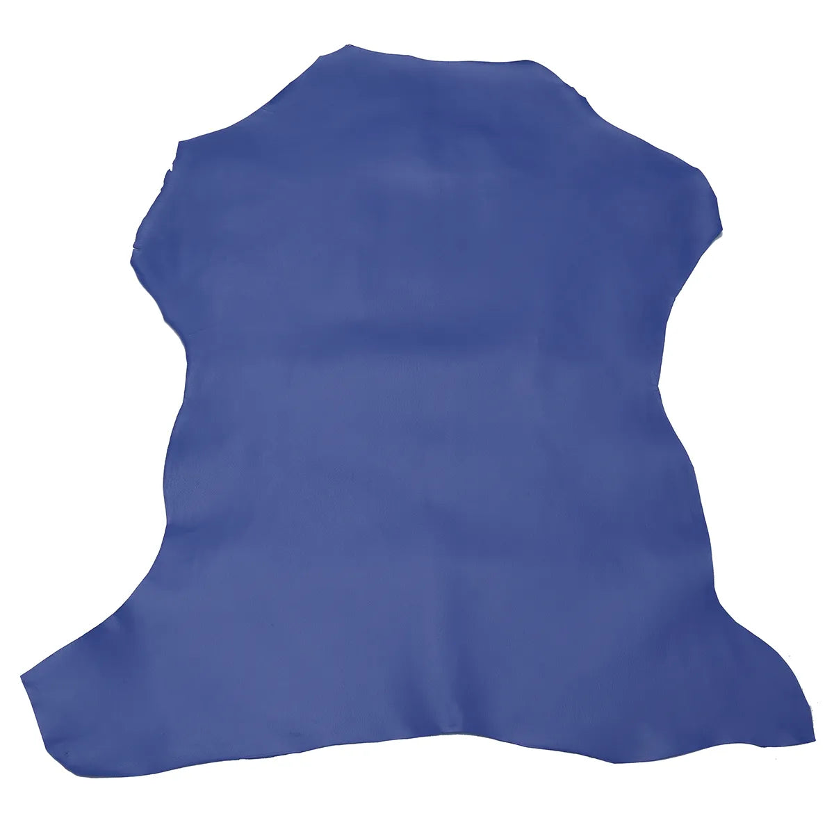 Peau de cuir de chèvre grainée bleu électrique, cuir authentique pour la maroquinerie et accessoire