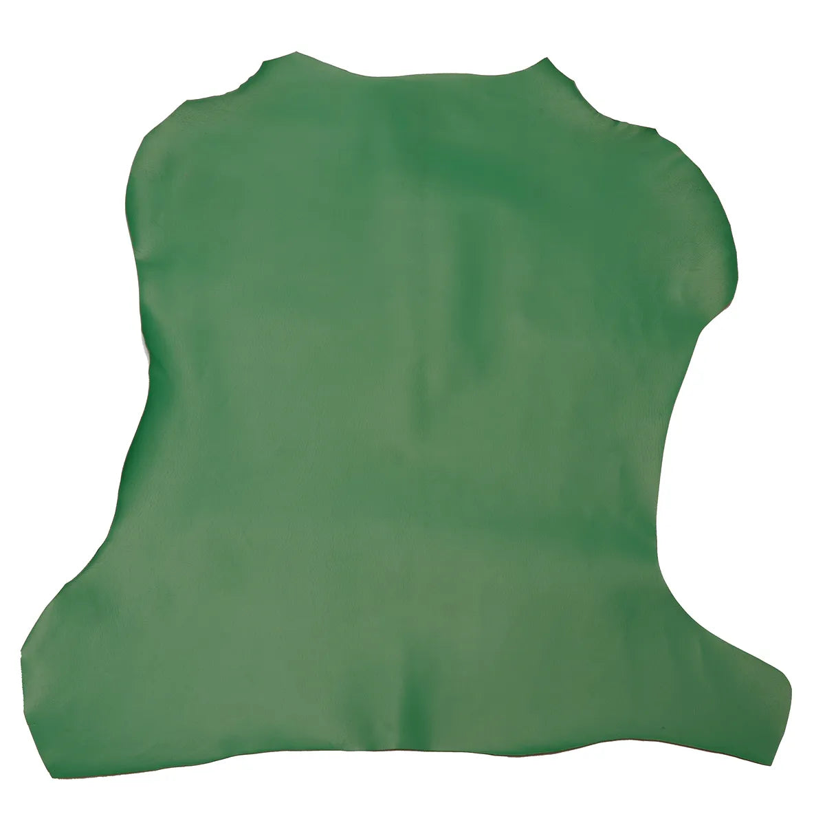 Cuir de chèvre grainé vert. Cuir fin et souple idéal pour la maroquinerie ou la couture.