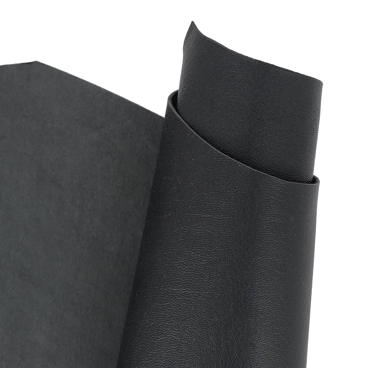 Cuir de chèvre grainé noir de haute qualité, pour confection de maroquinerie, accessoire ou décoration