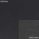 Cuir grainé noir. Peau de cuir de chèvre finement grainée et souple idéale pour la fabrication de sac, pochette...
