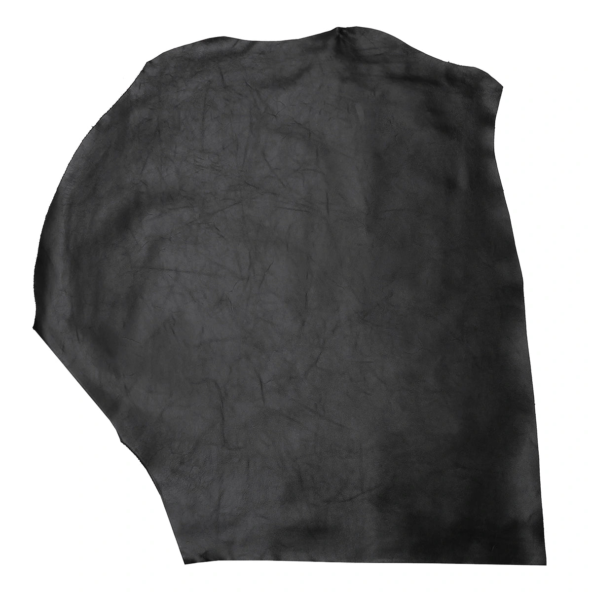 Peau entière de cuir de veau lisse noir.